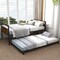 Metal Twin Metal Daybed with Trundle, Space-Saving and Industrial Style